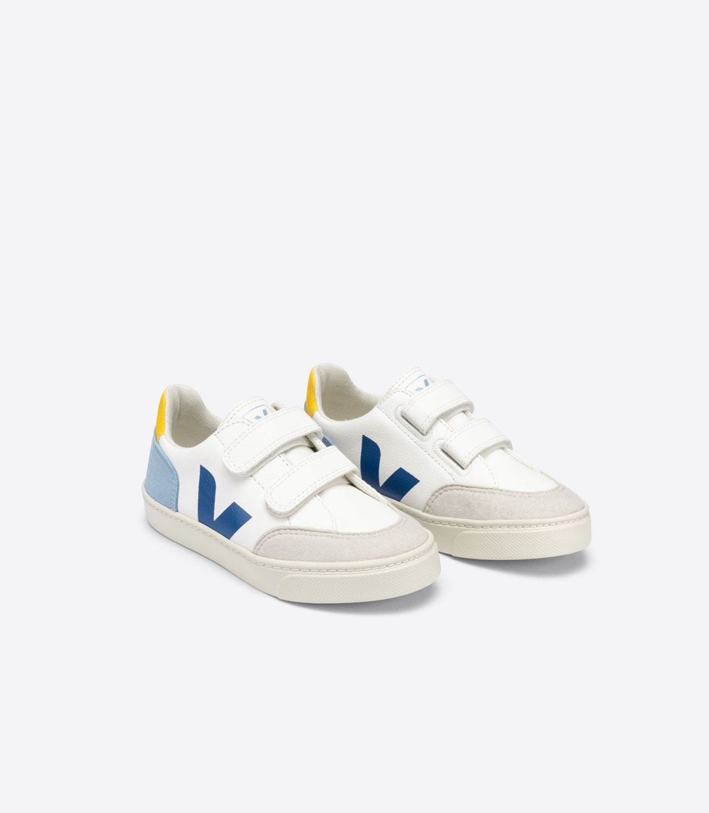 Veja Sneakers Barn - V-12 Velcro Chromefree - Vita - 719450-VDQ